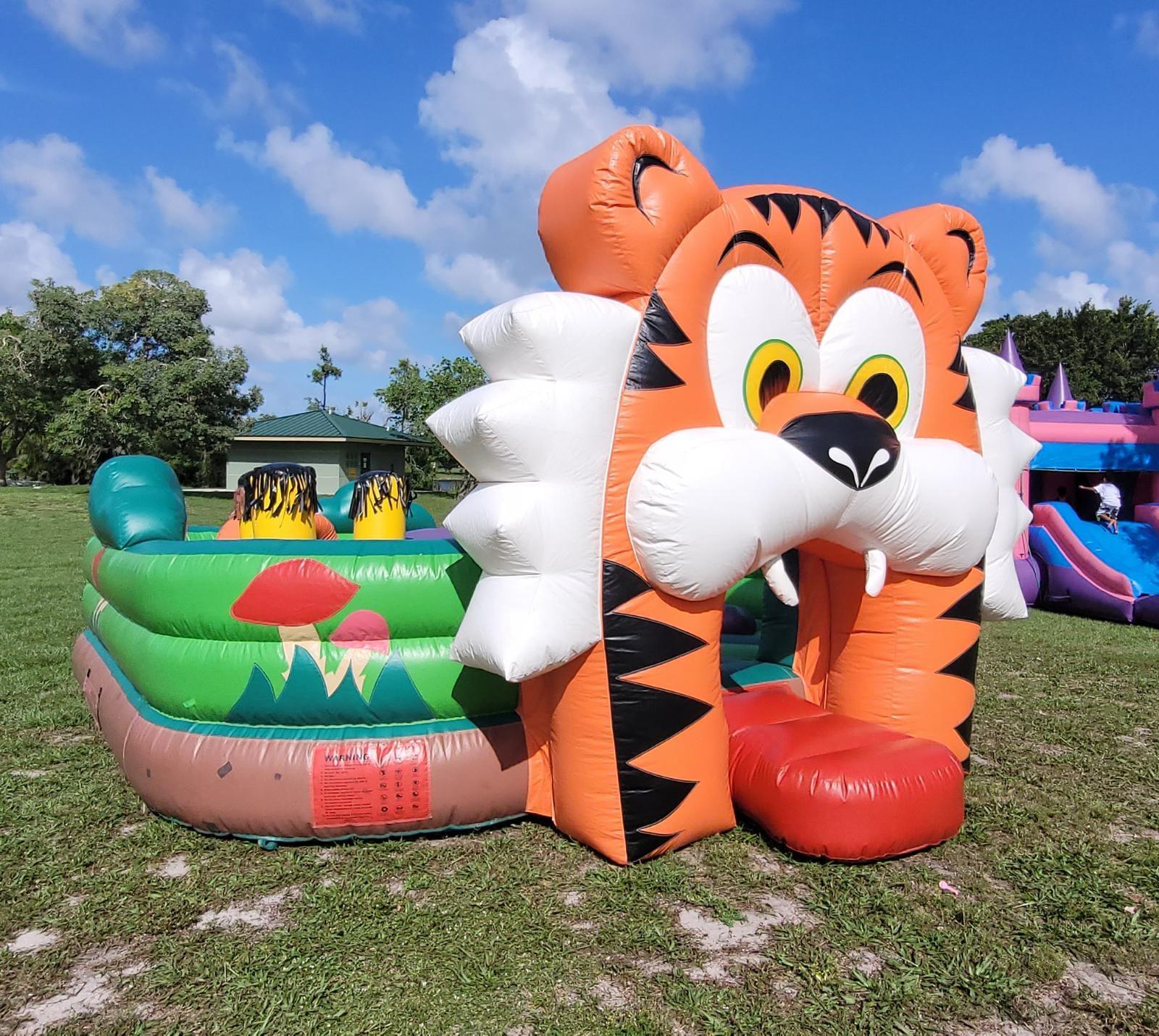 Inflatable fun at a Strawberry event